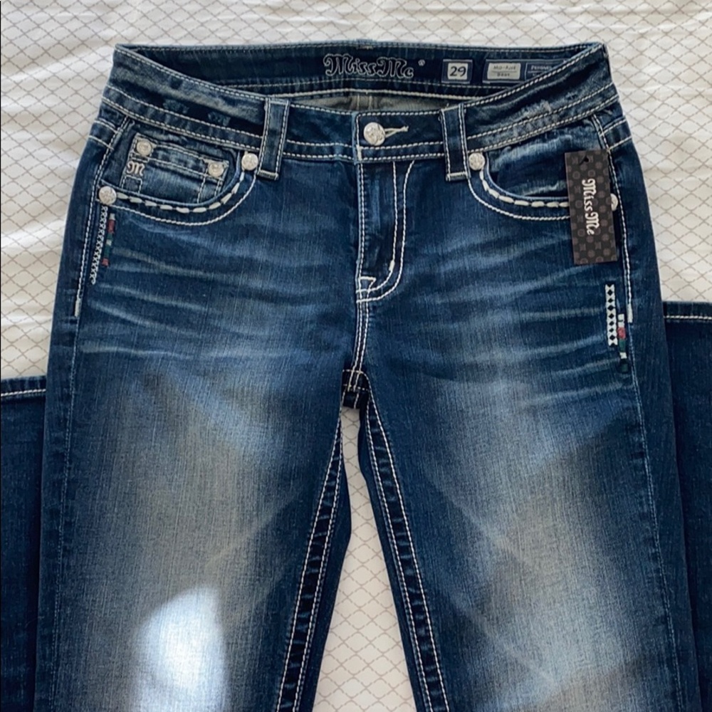 Miss Me Boot Cut Mid-Rise Jeans